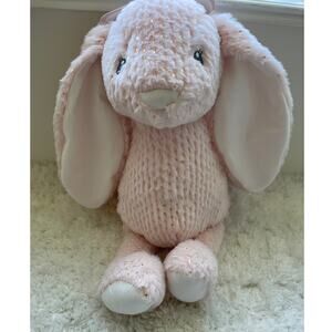 Carried Away Soft Huggable Pink Gold Bunny Rabbit Plush Toy Animal NEW Easter